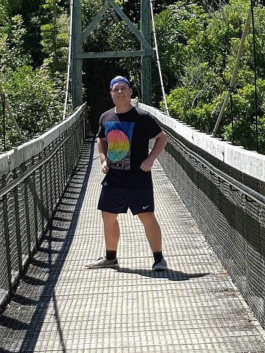 Ben enjoys some downtime.