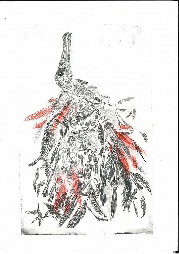 Ruby Young - Printmaking  dry point etching.