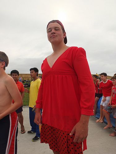 Tom Hoskin - dressed for the races.