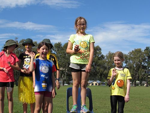 8yr girls individual race winners