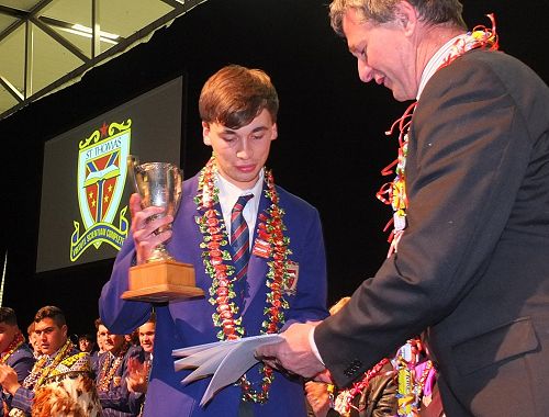 FATHER. J. J.
O'SULLIVAN CUP AND THE UNIVERSITY OF CANTERBURY 

SCHOLARSHIP FOR
DUX

                        