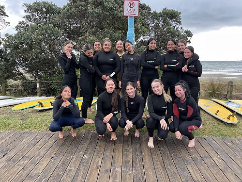 Year 11 surfing students