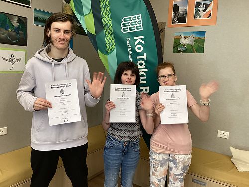 Kiean, Aimee and Tanisha - Y13 Hillmorton High School Graduation