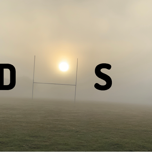 Foggy morning over DHS Rugby Grounds