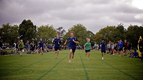 Students in action at the annual Athletics Sports