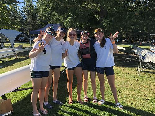 Celebrating after their SILVER medal - Under 17 Quad