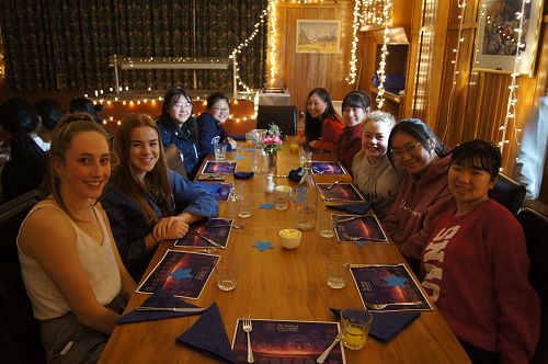 Students at the Matariki dinner