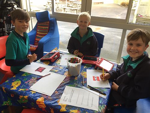 Minecraft Drawing with Hunter