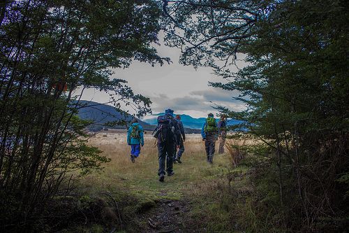 Reaching a clearing by the South Lake