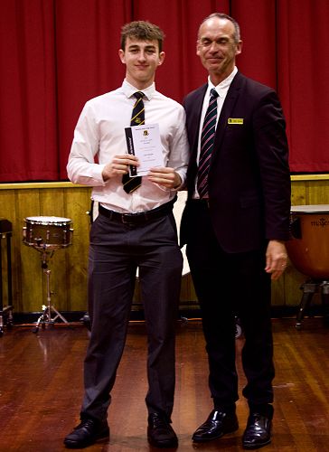 Leo Hayes with Mr Hotham