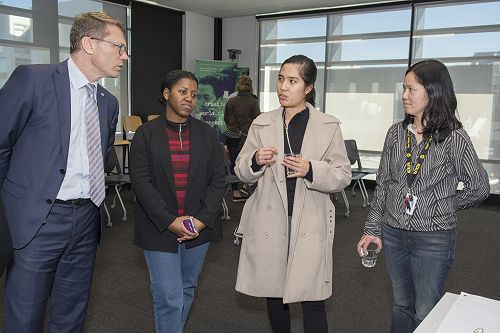 Then Education Minister Paul Goldsmith speaks to S