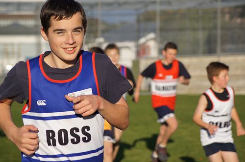Max Pacey competes in the Novice cross country