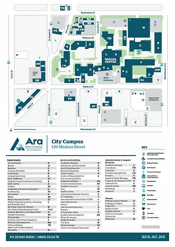 Ara Campus Map
