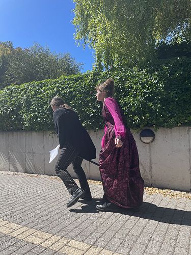 The Duke and wife off to see their people