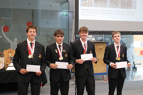 Rowing Under 18 First Team badge recipients
