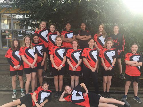 Girls Tackle 7's team