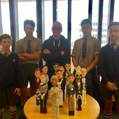 Junior students meet New Zealand poet, Glenn Colquhoun.