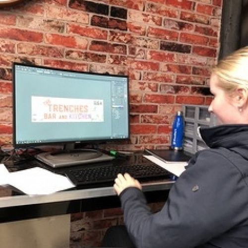 Liz Thompson - work experience with Geraldine Signs