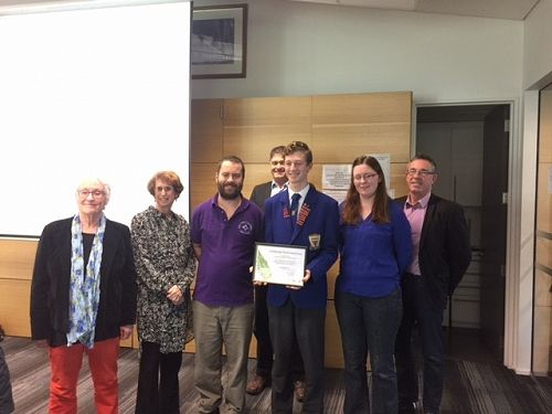 Charlie and his award