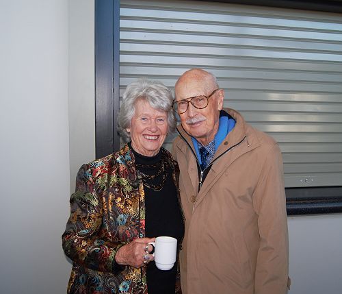 Wall of Fame inductee Ivan Donaldson and his wife Chris, a former Queen's High School student