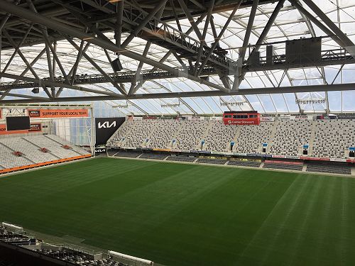A stadium view from the Scenic Circle lounge