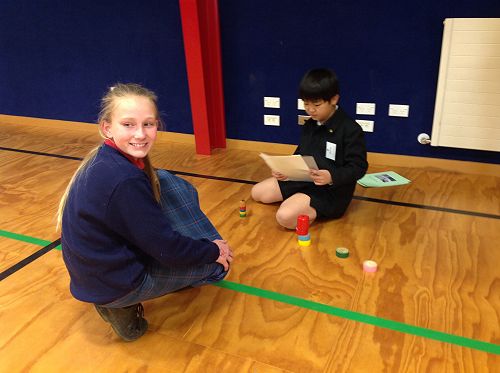 Daruma Otoshi could be considered the Japanese ver