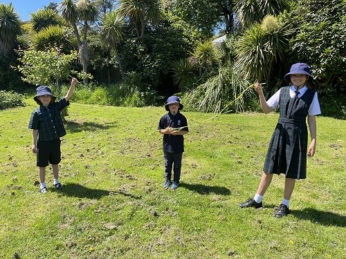Junior students having fun in the sun