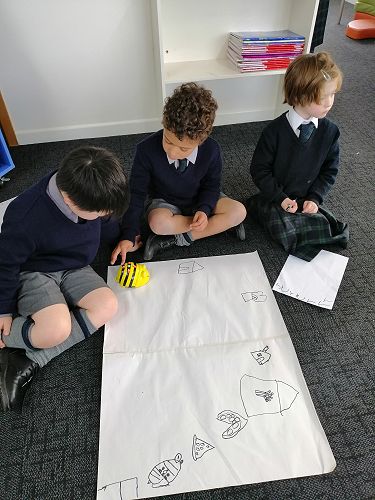 Liam, Hugh and Caroline problem solving when their robot didn't go the way they wanted it too. 