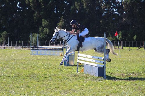 Lexi Nolan on her pony Vanace Lacoste in the 85cm ring.