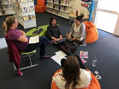 Staff hard at work...