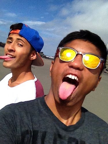 Henry and Jhonathan at the Beach 2015
