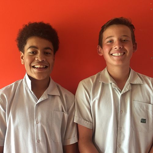 Viliamu (left) and Eddie.