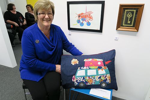 Yvonne Johnstone, Peacehaven staff member with her