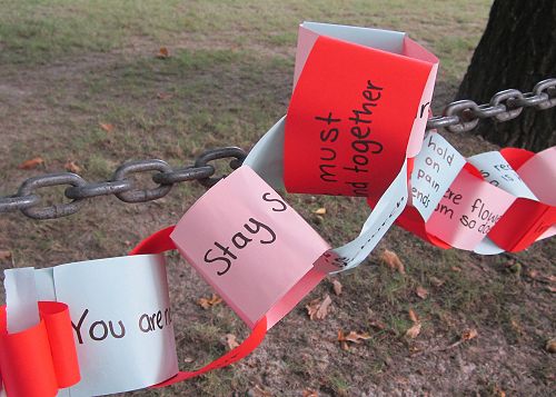Front of School Tributes