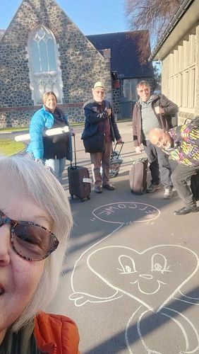 The "heart lady welcome" at Fendalton Parish.