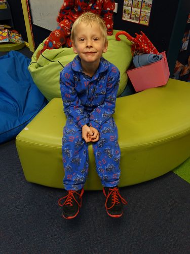 PJ's and running shoes - ready for anything!