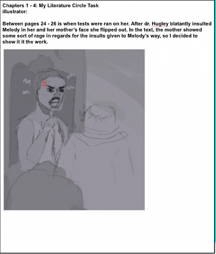 Student's response to 'Out Of My Mind' by Sharon Draper.