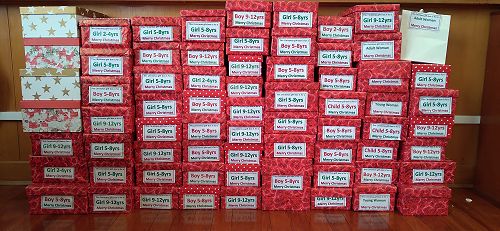 This year's gift boxes to be given to clients of Presbyterian Support Otago