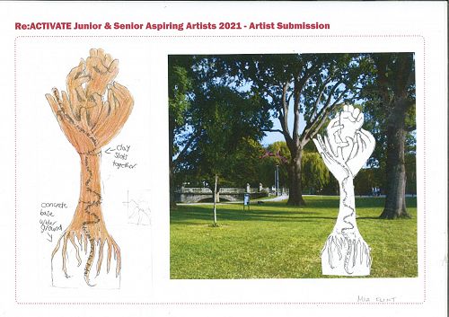 The competition entry imagining Mia's design in Hagley Park