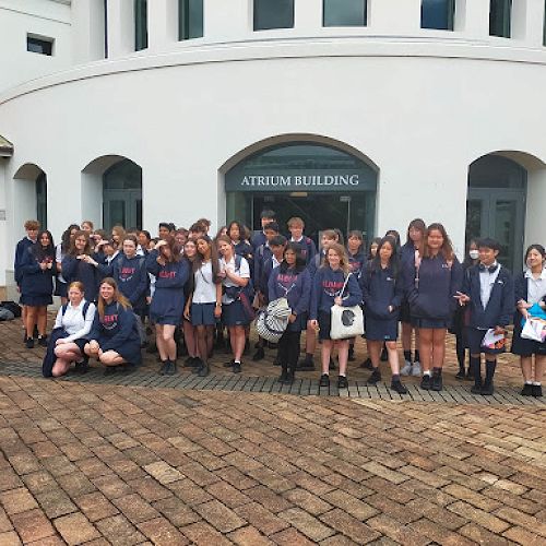 Year 10 students at Massey University
