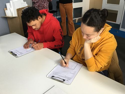 Shannon, Niaomi creating designs