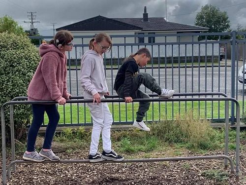 Playground fun at hub 