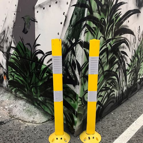 A detail of a work by Bruno Willis in Bath Street, Dunedin, supported by the DCC Arts & Creativity in Infrastructure Policy. Image