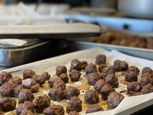 Yr 7/8, cooking with Ronnie and Mrs Marshall