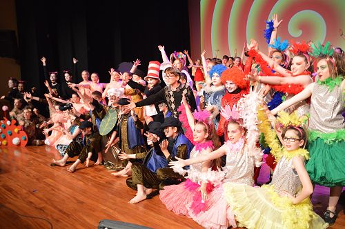 Seuss! Everyone at the end of our performance