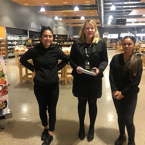 Alize Bowring-Smith, Carolyn Vincent, Amia Elder (left to right)