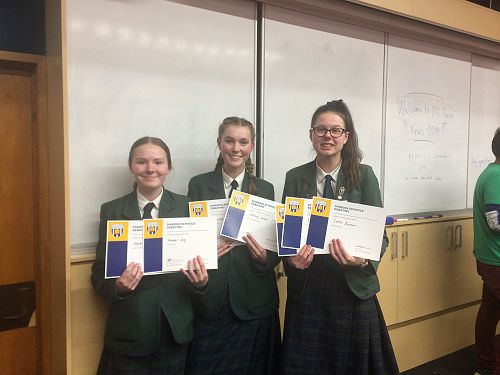 Annabel Kelly, Charlotte Werner, Sophie Bowmar (l-r)