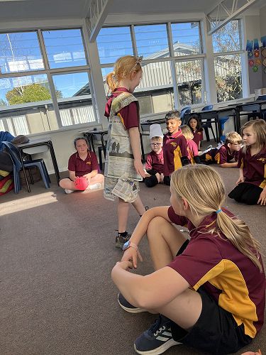 Eve at home on the catwalk.