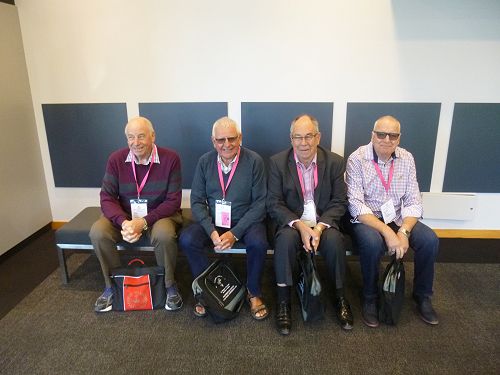 Ken, Drew, Neville and Garth relaxing between sessions.