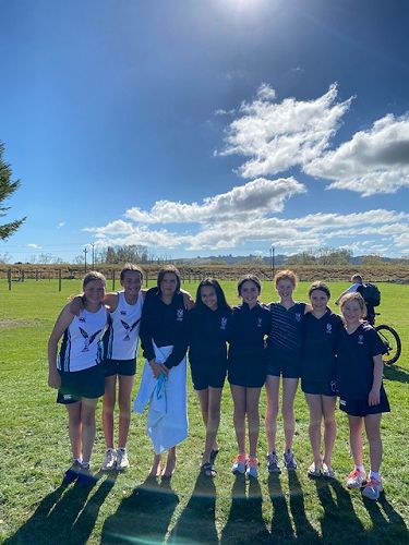 All smiles for our year 7/8 teams after completing the course 